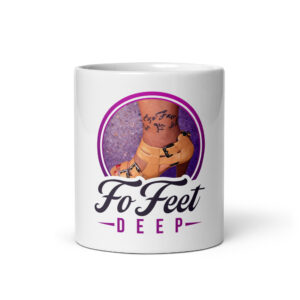 White glossy mug